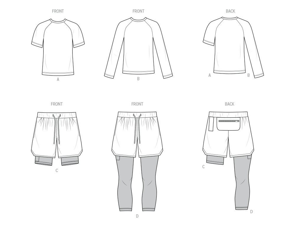 Know Me Schnittmuster ME2117 Herren Shorts in zwei Längen und Strickhemd von Norris Dánta Ford