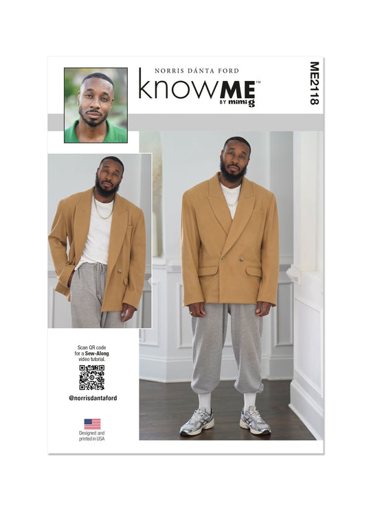 Know Me Schnittmuster ME2118 Herren Jacke von Norris Dánta Ford