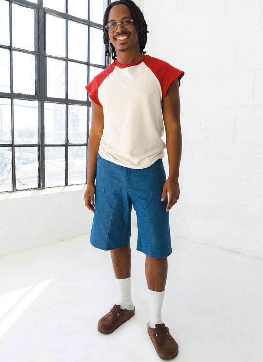 Know Me Schnittmuster ME2121 T-Shirt und Shorts für Männer von Happily Dressed