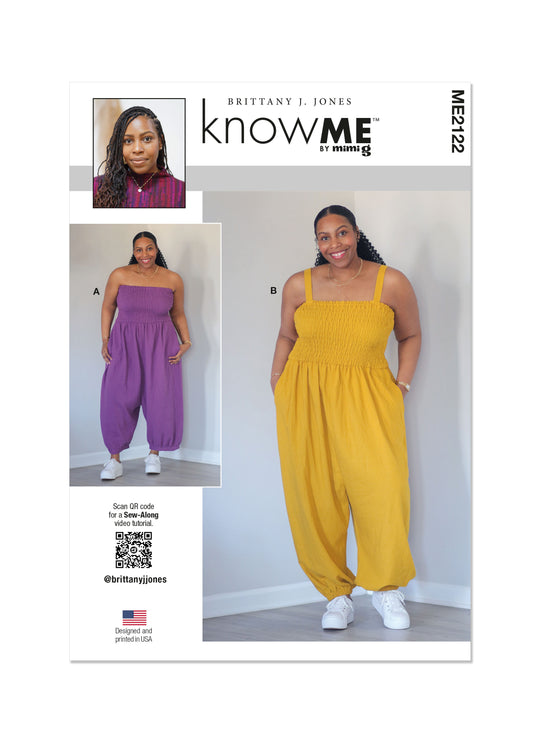 Know Me Schnittmuster ME2122 Jumpsuit für Damen in zwei Längen von Brittany J. Jones