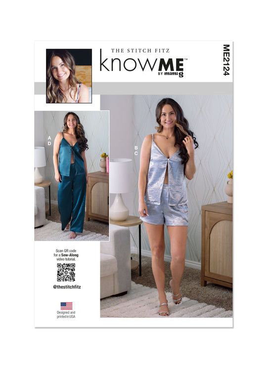 Know Me Schnittmuster ME2124 Oberteil, Shorts und Hose für Damen von the Stitch Fitz