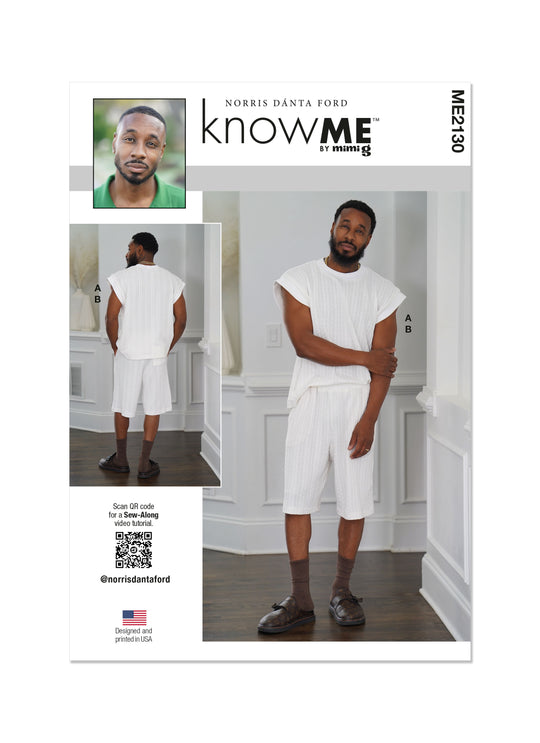 Know Me Schnittmuster ME2130 Strickoberteil und Shorts für Herren von Norris Dánta Ford