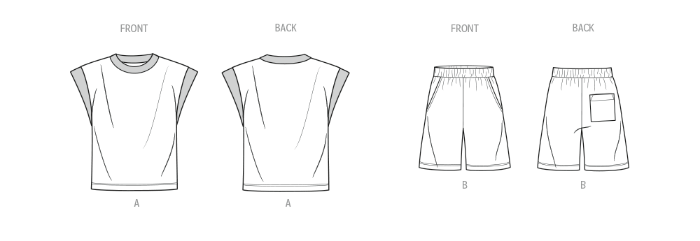 Know Me Schnittmuster ME2130 Strickoberteil und Shorts für Herren von Norris Dánta Ford