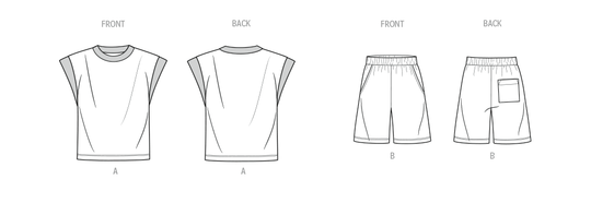 Know Me Schnittmuster ME2130 Strickoberteil und Shorts für Herren von Norris Dánta Ford