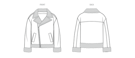 KnowMe Schnittmuster ME2132 Unisex-Motorradjacke von Brittany J. Jones