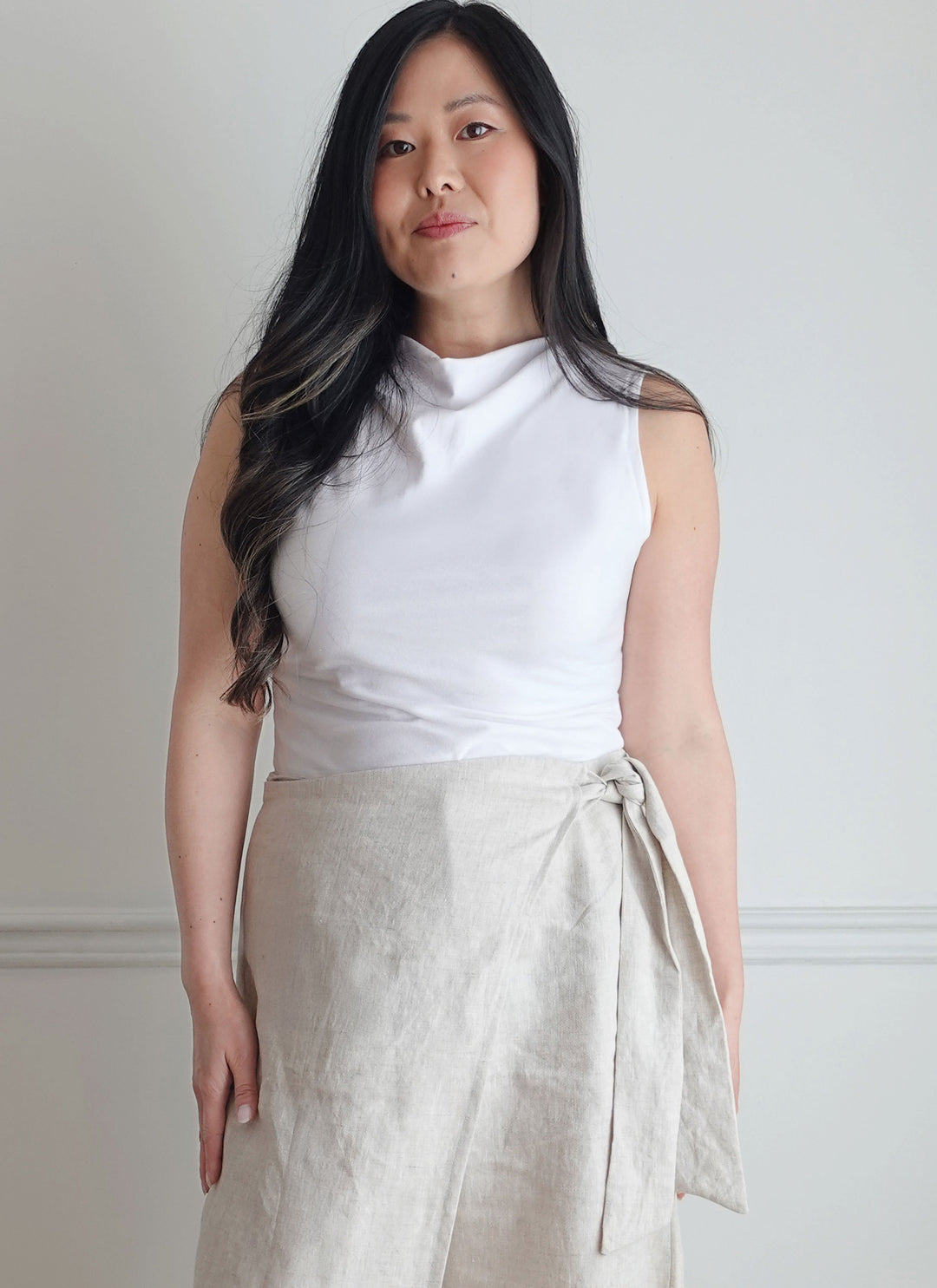 KnowMe Schnittmuster ME2134 Damenhose und Strickoberteil mit verschiedenen Ärmelvarianten von Sew Bake Make