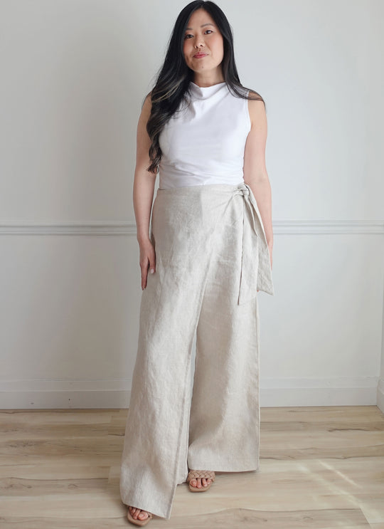 KnowMe Schnittmuster ME2134 Damenhose und Strickoberteil mit verschiedenen Ärmelvarianten von Sew Bake Make