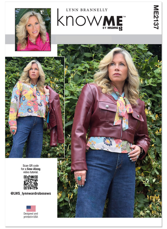KnowMe Schnittmuster ME2137 Damenbluse und Jacke von Lynn Brannelly