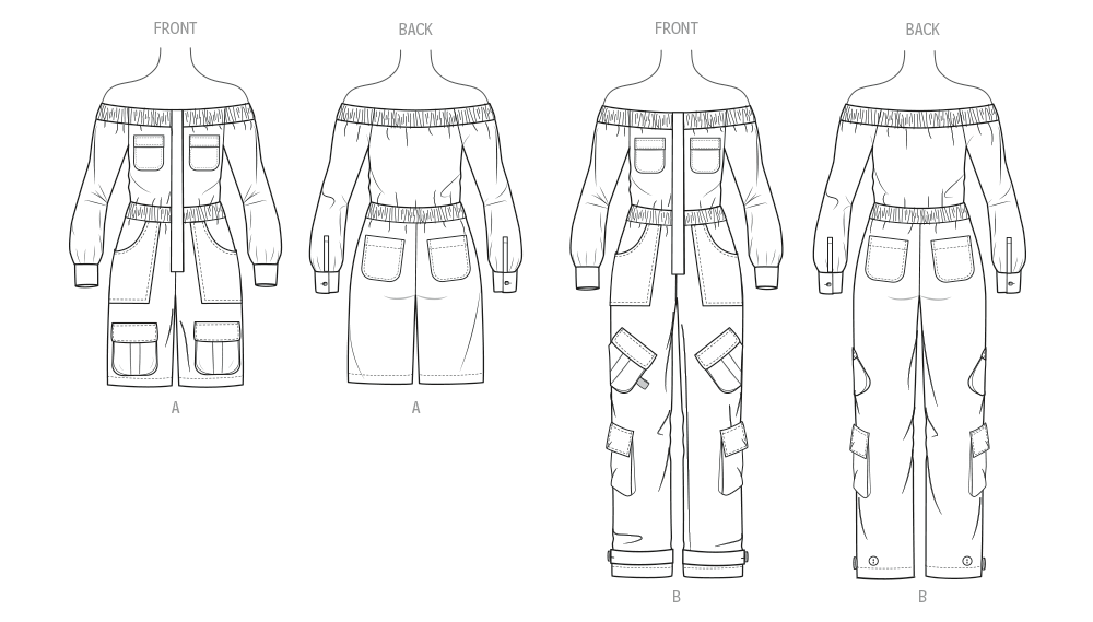 KnowMe Schnittmuster ME2141 Damen-Jumpsuit in zwei Längen von The Corny Rainbow