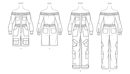 KnowMe Schnittmuster ME2141 Damen-Jumpsuit in zwei Längen von The Corny Rainbow