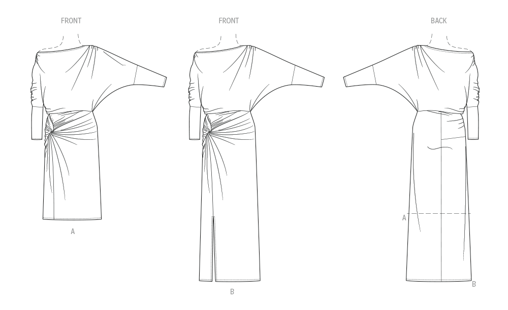 Know Me Schnittmuster ME2143 – Damen Strickkleid in zwei Längen von Brittany J. Jones