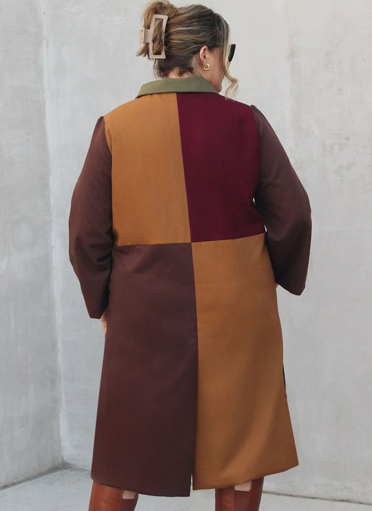 Know Me Schnittmuster ME2150 – Damen Color-Blocking-Mantel von Alisha Grace