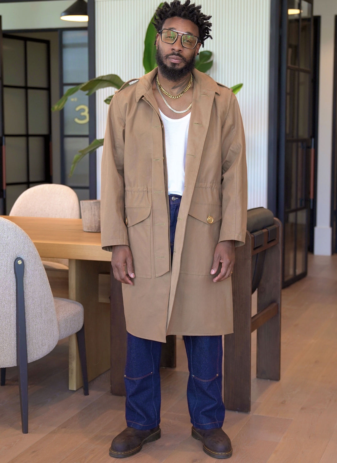 Know Me Schnittmuster ME2152 – Herren Utility-Trenchcoat von Norris Dánta Ford