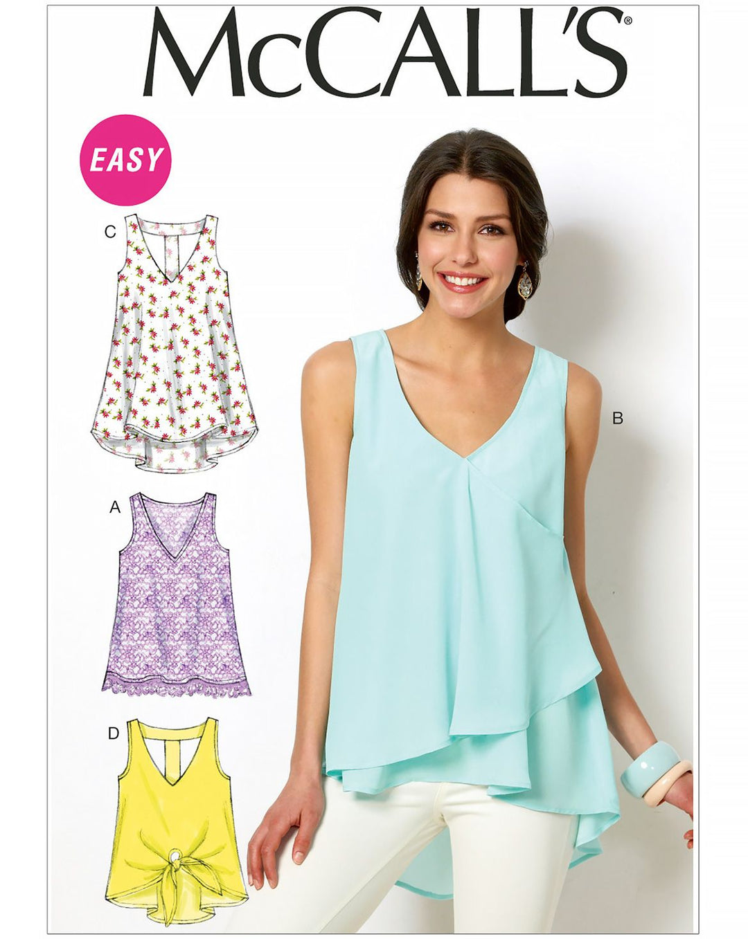 McCall's Schnittmuster M6960 – Damen Oberteile und Tuniken in vier Varianten