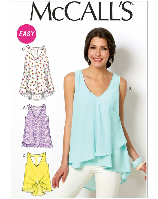 McCall's Schnittmuster M6960 – Damen Oberteile und Tuniken in vier Varianten