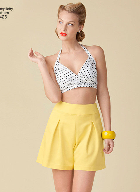 Simplicity Schnittmuster S1426 Vintage BH und Tops 1950er Jahre