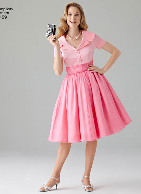 Simplicity Schnittmuster S1459 Zierliches Vintage Kleid 1950er Jahre