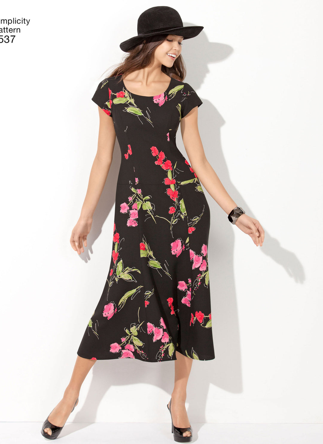 Simplicity Schnittmuster 1537 Damenkleid mit verschiedenen Längen- & Ärmelvarianten