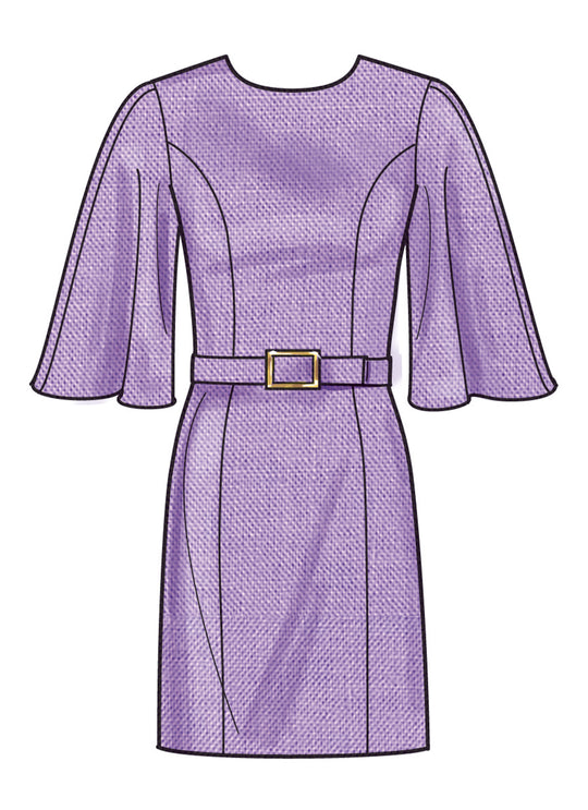 Simplicity Schnittmuster S3000 – Damen Kleid in drei Längen mit Bindegürtel