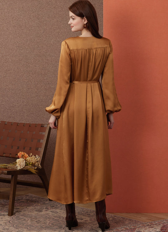 Simplicity Schnittmuster S3001 – Damen Kleid mit V-Ausschnitt & Bindeband