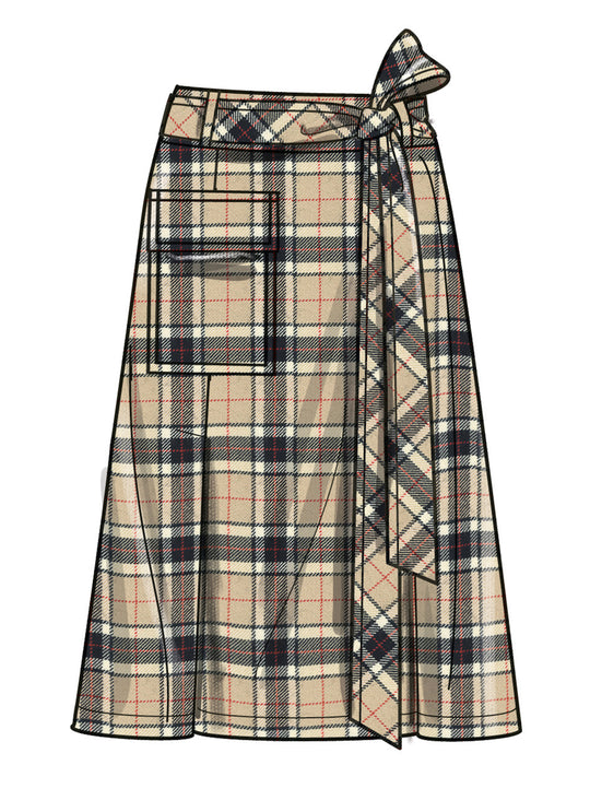 Simplicity Schnittmuster S3005 – Damen Röcke in stilvoller Midilänge