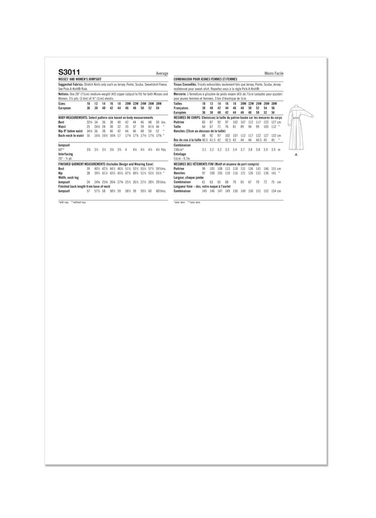 Simplicity Schnittmuster S3011 – Damen Overall / Jumpsuit von Mimi G Style