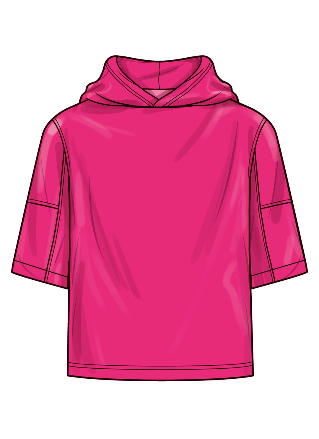 Simplicity Schnittmuster S3012 – Unisex Kapuzenpullover für Damen & Herren