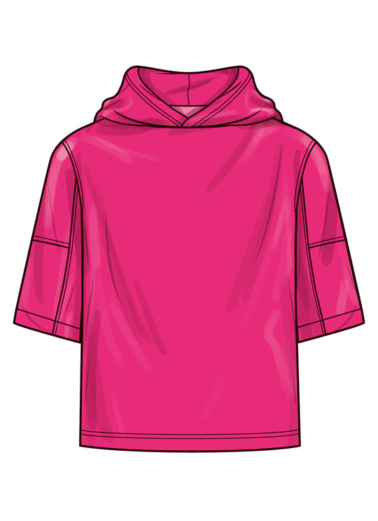 Simplicity Schnittmuster S3012 – Unisex Kapuzenpullover für Damen & Herren