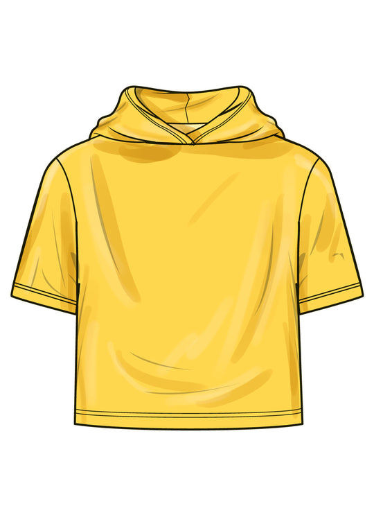 Simplicity Schnittmuster S3013 – Kapuzen-T-Shirt & Jeans für Kleinkinder