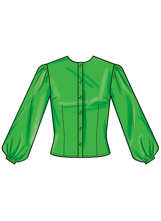 Simplicity Schnittmuster S3032 Blusen mit Cup-Größen A/B, C, D für Damen