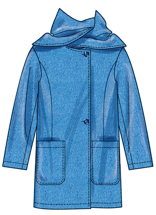 Simplicity Sewing Pattern S3034 - Misses' Coats with Shawl Collar