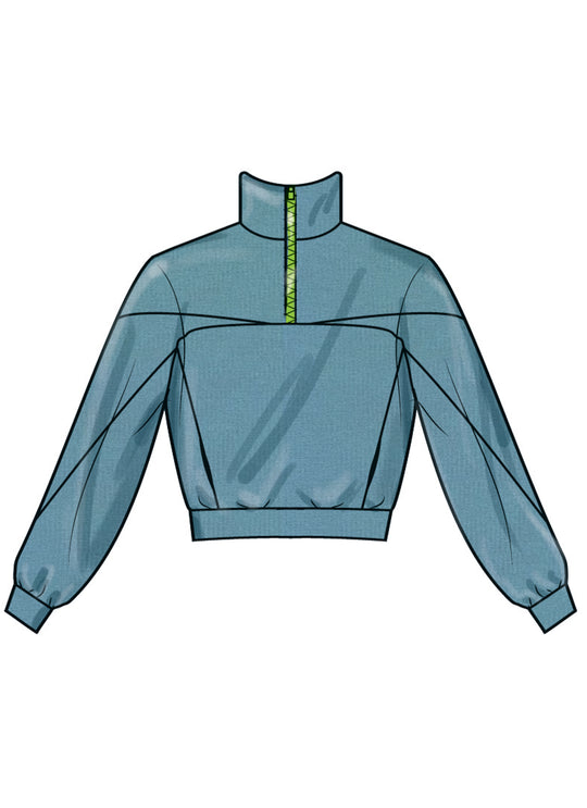 Simplicity Schnittmuster S3035 – Damen Strickoberteile & Röcke aus Sweat