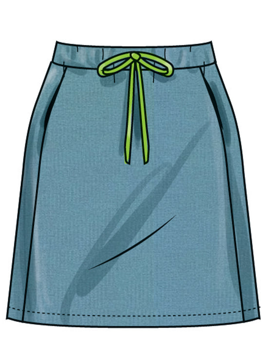 Simplicity Schnittmuster S3035 – Damen Strickoberteile & Röcke aus Sweat