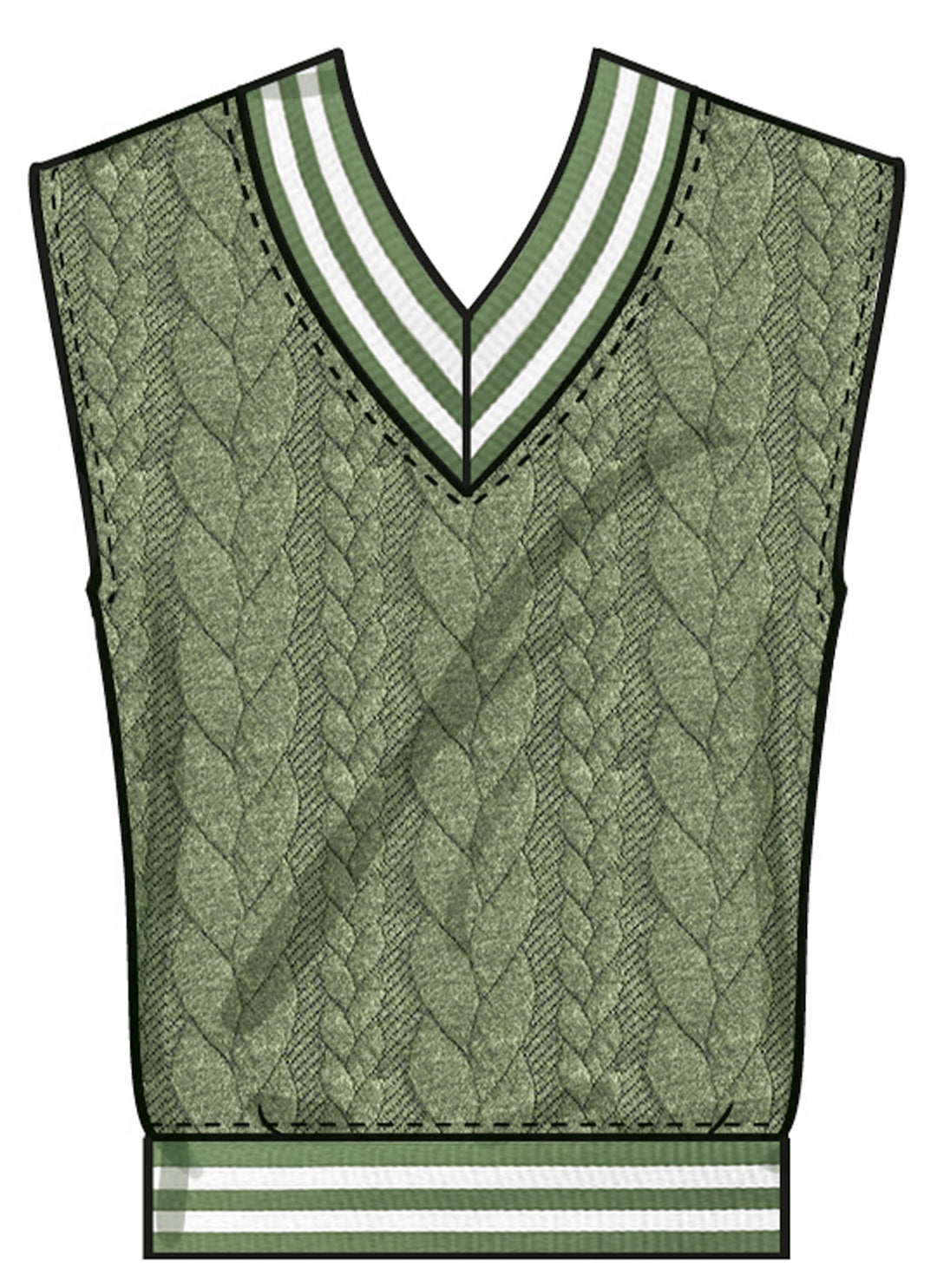 Simplicity Sewing Pattern S3040 – Unisex Cardigan & V-Neck Tops