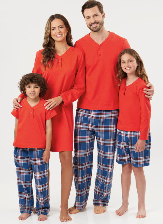 Simplicity Schnittmuster S3041 – Shorts, Hosen & Oberteile aus Strick für die ganze Familie