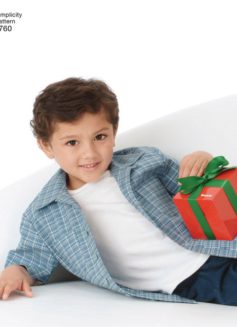 Simplicity Sewing Pattern S4760 Shirt &amp; Trousers for Men &amp; Children