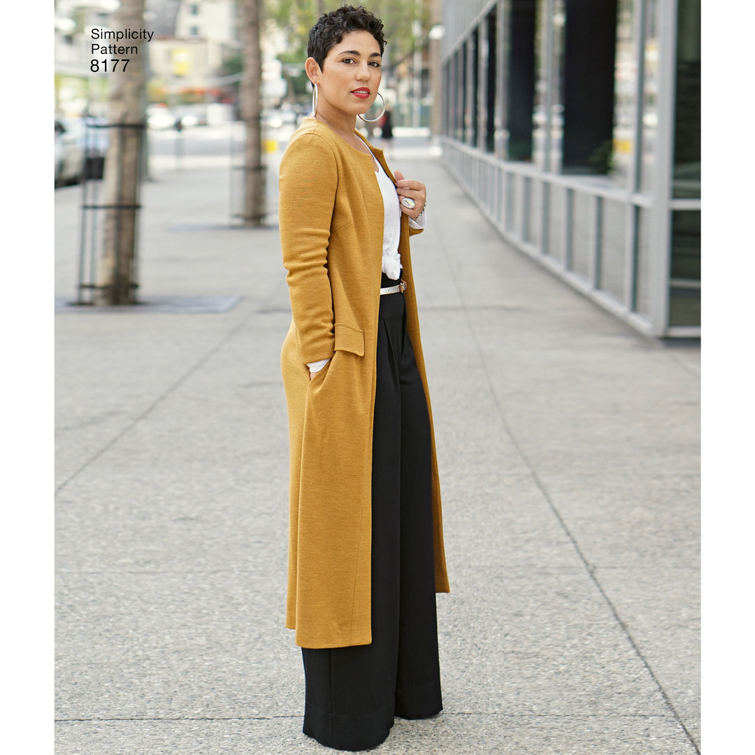 Simplicity Schnittmuster S8177 Mantel und Longcardigan