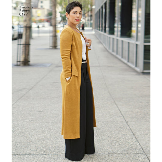 Simplicity Schnittmuster S8177 Mantel und Longcardigan