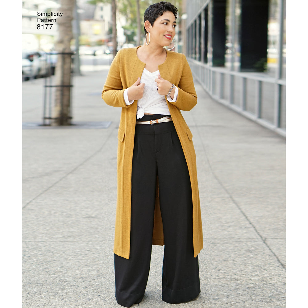 Simplicity Schnittmuster S8177 Mantel und Longcardigan