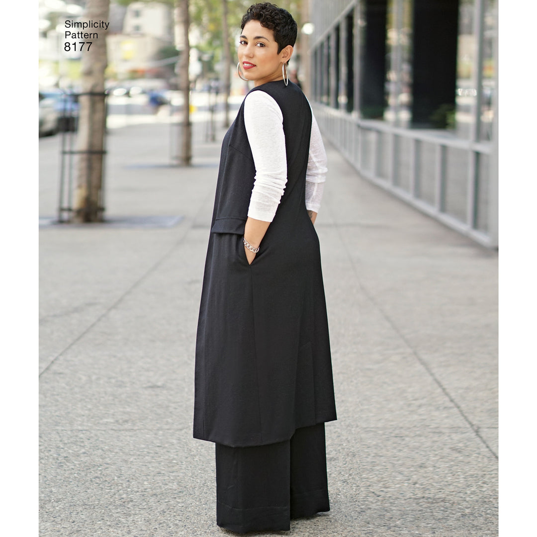 Simplicity Schnittmuster S8177 Mantel und Longcardigan