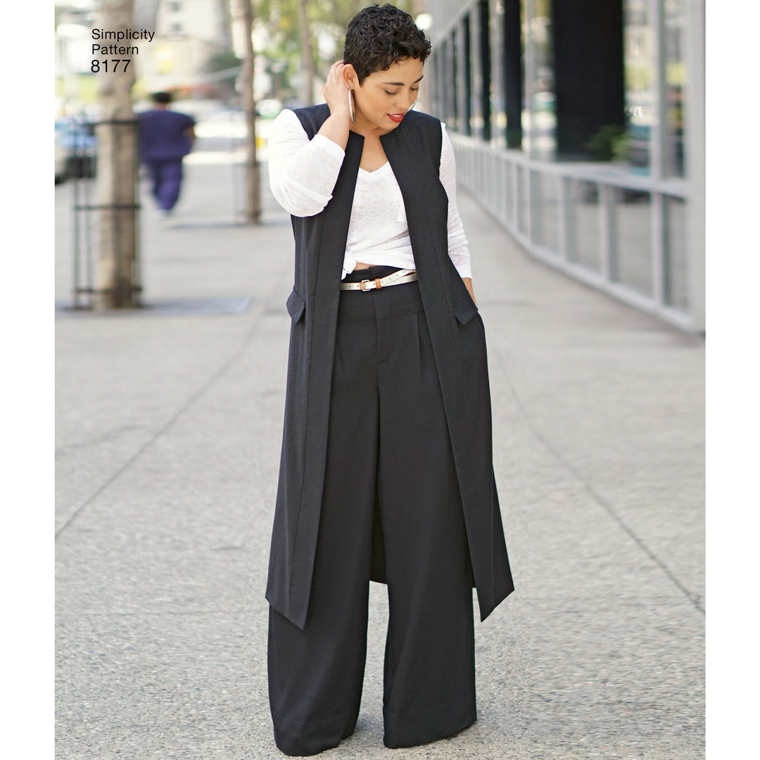 Simplicity Schnittmuster S8177 Mantel und Longcardigan
