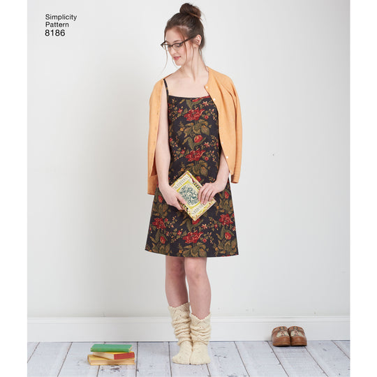 Simplicity Schnittmuster S8186 Träger-Kleid
