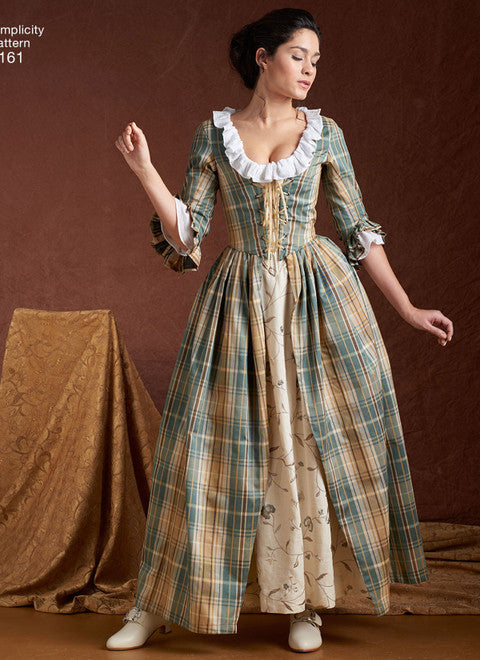 Simplicity sewing pattern S8161 Ladies' costumes from the Scottish Highlands of the 18th century