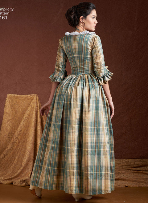 Simplicity sewing pattern S8161 Ladies' costumes from the Scottish Highlands of the 18th century