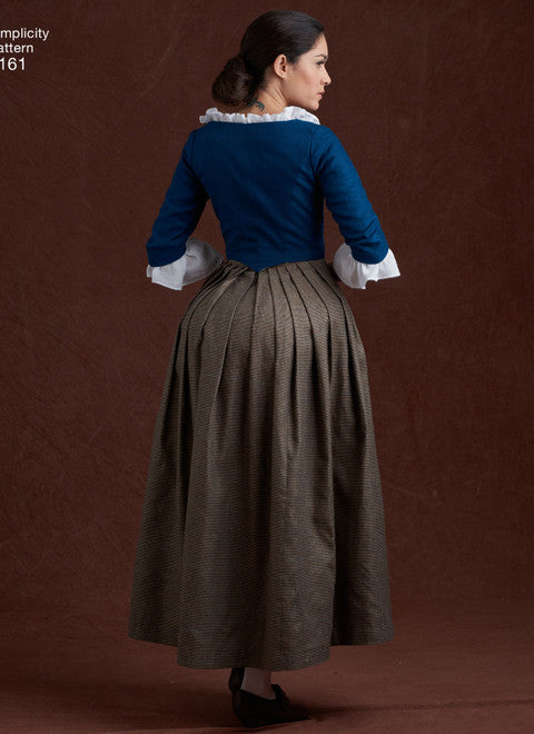 Simplicity sewing pattern S8161 Ladies' costumes from the Scottish Highlands of the 18th century