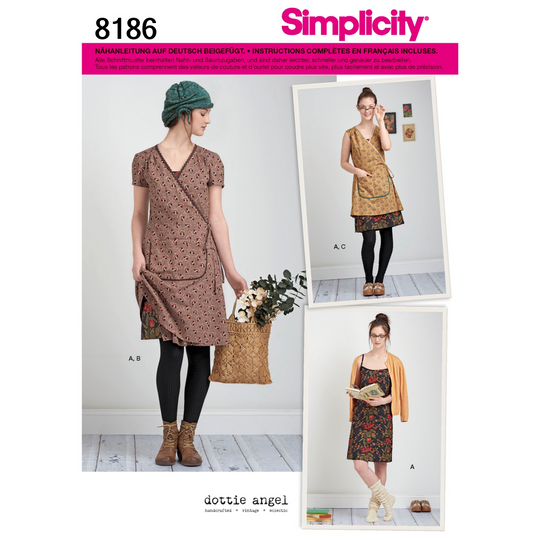 Simplicity Schnittmuster S8186 Träger-Kleid