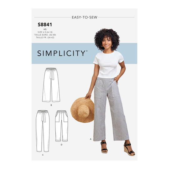 Simplicity Schnittmuster S8841 Damen weite Hose