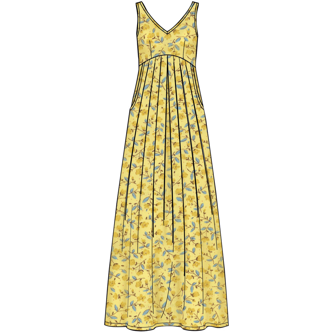 Simplicity Schnittmuster S8910 Damen Kleider Midi Maxi Mini
