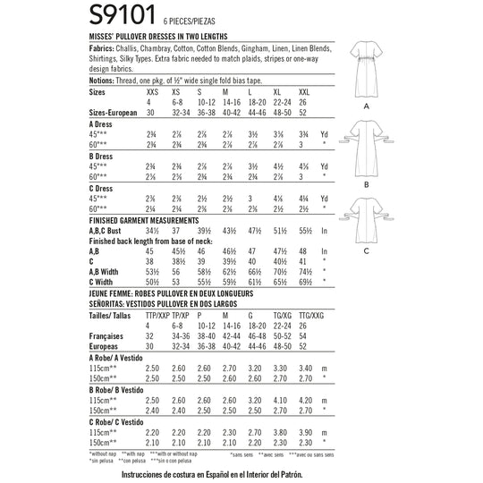 Simplicity Schnittmuster S9101