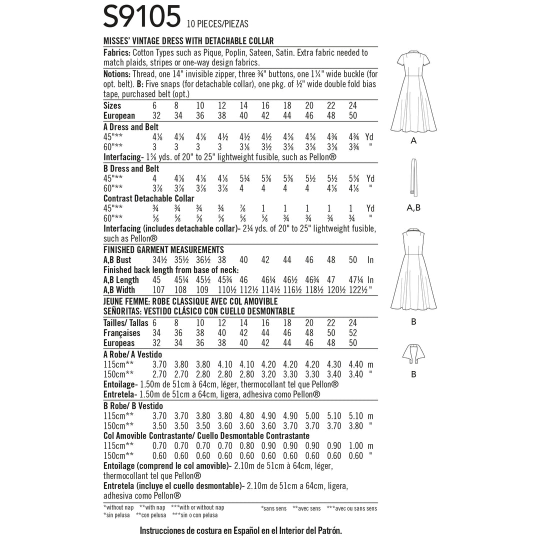 Simplicity Schnittmuster S9105